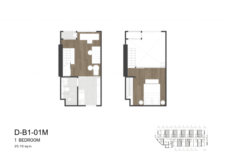 floor plan So Kaset Interchange D-B1-01M__1Bed room 25.10 sq.m. Revise
