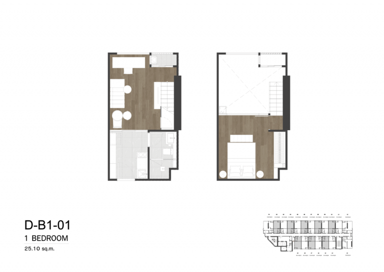 floor plan So Kaset Interchange D-B1-01__1Bed room 25.10 sq.m. Revise