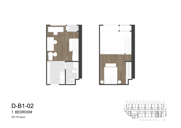 floor plan So Kaset Interchange D-B1-02__1Bed room 25.10 sq.m. Revise