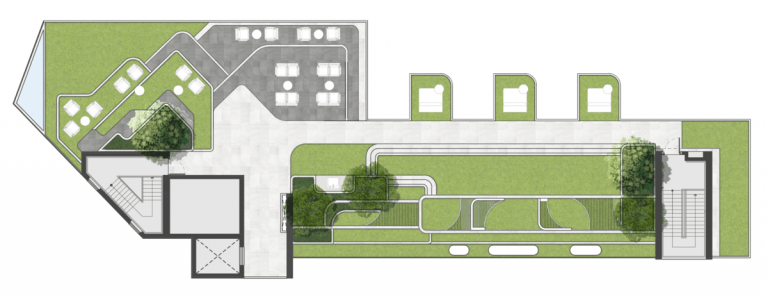 floor plan So Kaset Interchange Roof floor merge